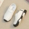 Popular trending non-slip soft-soled Children's Leather Shoes - White