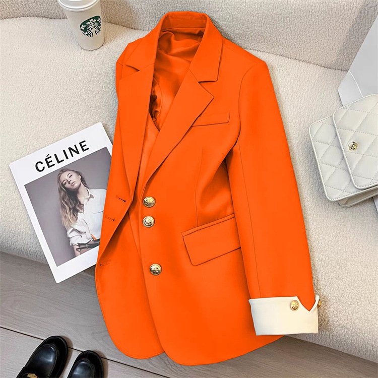 Korean style Casual suit jacket for women 2025