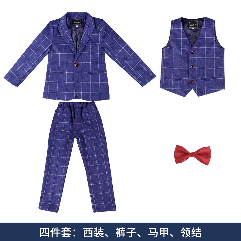 Children's small suit autumn and winter new stylish Blazer 5 pieces Set - Image 5