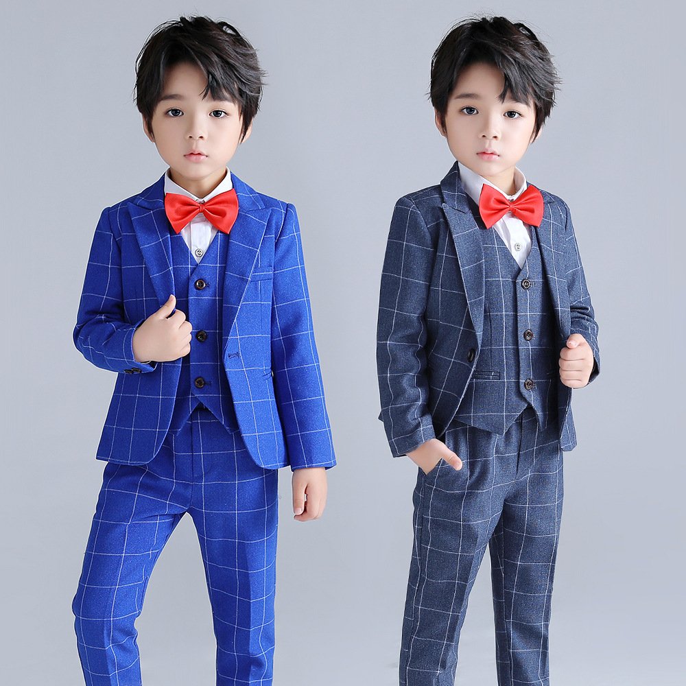 Children's small suit autumn and winter new stylish Blazer 5 pieces Set