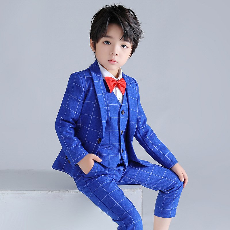 Children's small suit autumn and winter new stylish Blazer 5 pieces Set - Image 2