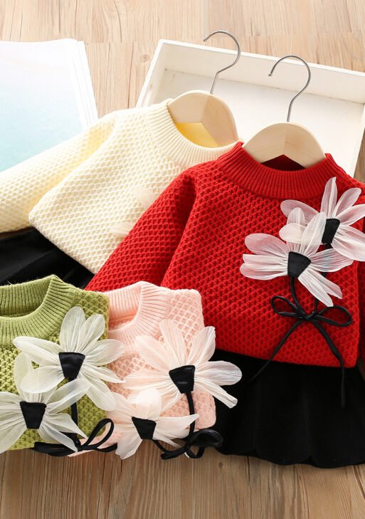 Baby girl long-sleeved skirt princess children's two-piece suit trendy