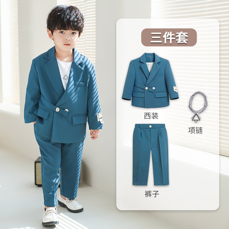 children's casual suits, British style handsome suits for boys two pieces set - Image 2
