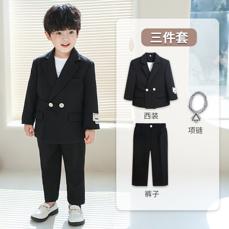 children's casual suits, British style handsome suits for boys two pieces set - Image 4