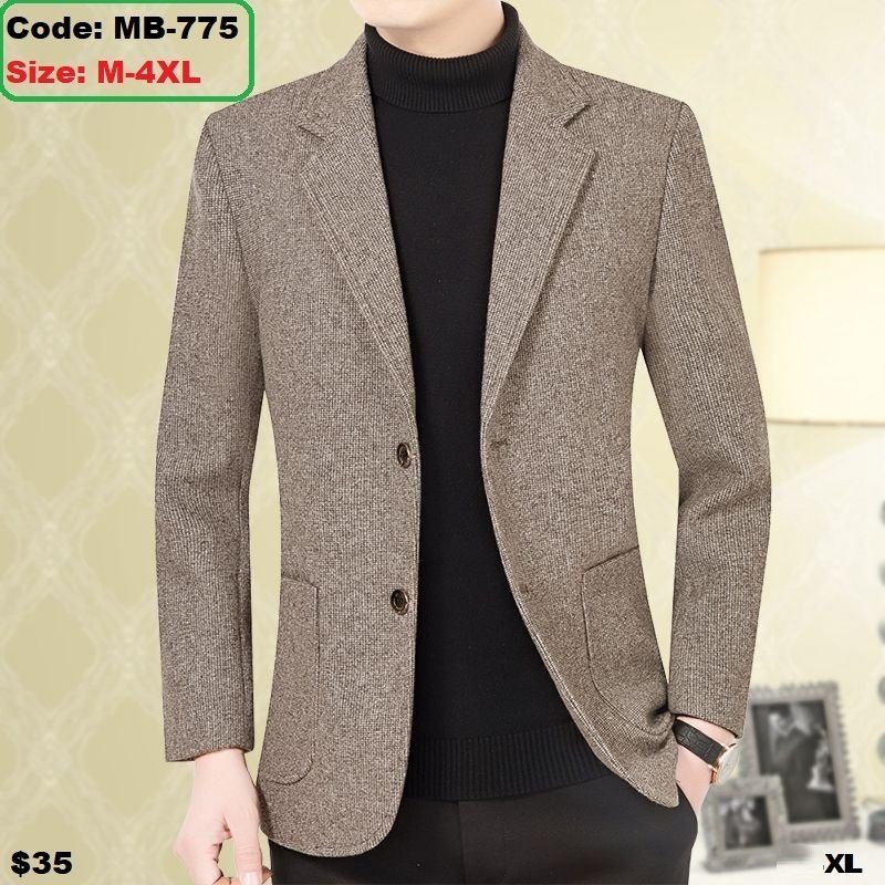 Premium Men’s Classic Wool Blend Blazer – MB-775