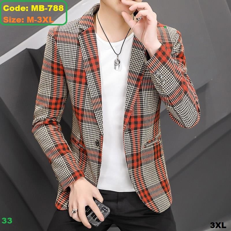 Premium Men’s Classic Wool Blend Blazer