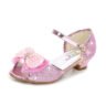 Korean soft-soled princess shoes & Girls sandal - Pink