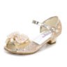 Korean soft-soled princess shoes & Girls sandal - Light Coral