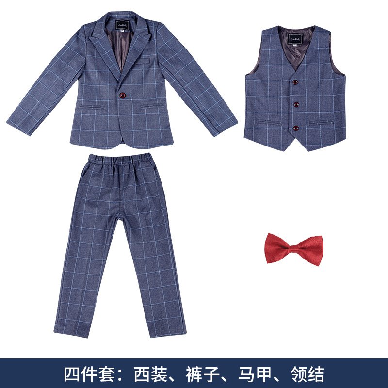 Children's small suit autumn and winter new stylish Blazer 5 pieces Set - Image 1