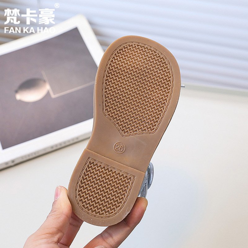 SHEIN niche design lace girls flat bow princess shoes 2025. - Image 3