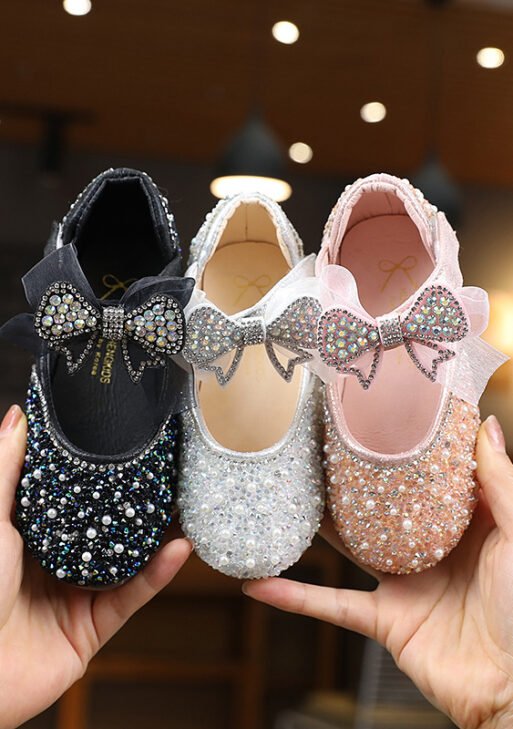 Girls Shoes Children's Princess Leather Shoes.