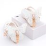 New Girls' High Heels, Princess Elsa Leather Shoes - White